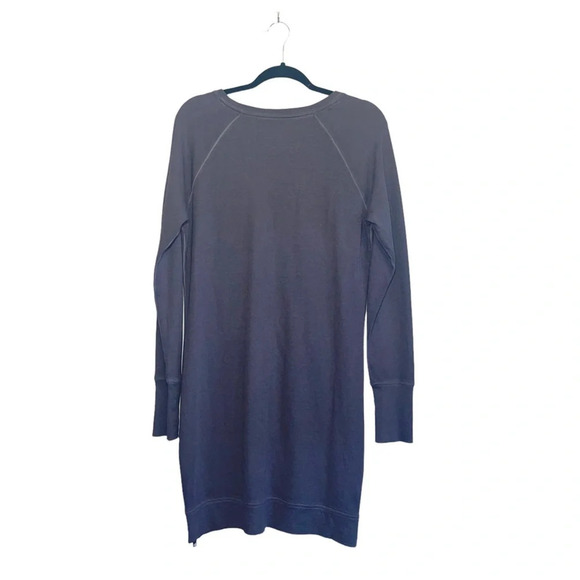 Athleta Dark Gray Side Zip Knee-length Sweatshirt Dress Small Women’s - Picture 7 of 12